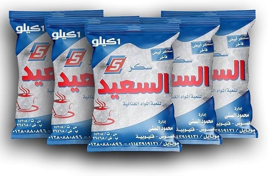 سكر أبيض معبأ